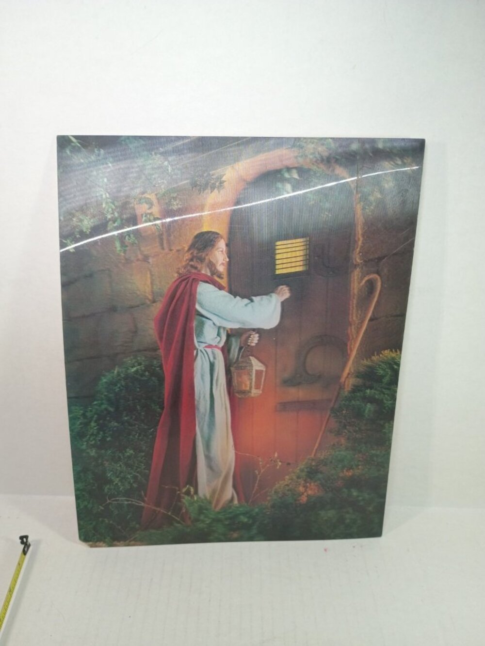 Vintage Japan Jesus Christ Holographic Lenticular Art The Light of the World